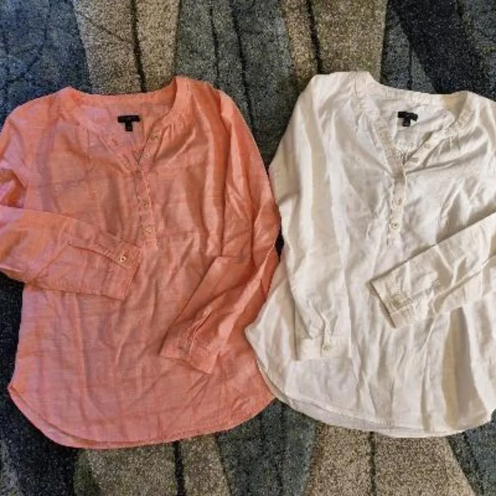 TALBOT SP Bundle 2 100% Cotton Blouses - Picture 1 of 14